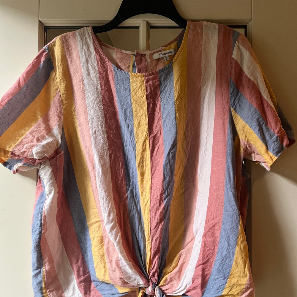 Madewell Multicolor Striped Blouse